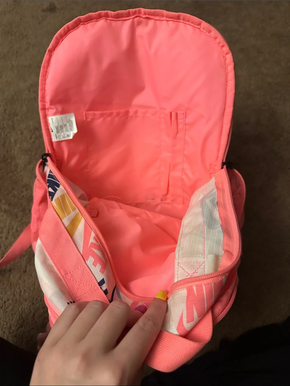 Nike Pink Multi-Logo Swoosh Backpack